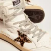 Sneakers Sky-Star με χαρακτηριστική υπογραφή στον αστράγαλο και ένθετα από δέρμα πόνυ με λεοπάρ μοτίβο