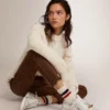 Sneakers Stardan από λευκό δέρμα με φθαρμένη εμφάνιση
