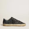 Sneakers V-Star από τζιν σε χρώμα μεσάνυχτου μπλε με μαύρο δερμάτινο αστέρι και μύτη