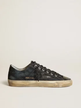 Sneakers V-Star από τζιν σε χρώμα μεσάνυχτου μπλε με μαύρο δερμάτινο αστέρι και μύτη