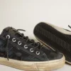 Sneakers V-Star από τζιν σε χρώμα μεσάνυχτου μπλε με μαύρο δερμάτινο αστέρι και μύτη