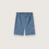 Σορτς Journey unisex από ανοιχτό μπλε βαμβακερό chambray με κεντημένο λογότυπο