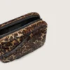 Star Bag Mini από δέρμα πόνυ με animal print και αστέρι tone-on-tone