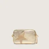 Star Bag «Mini» από δέρμα σε χρώμα πλατίνας με αστέρι Swarovski