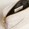 Star Bag «Mini» από δέρμα σε χρώμα βουτύρου-λευκό με αστέρι σε τόνο-πάνω-τόνο