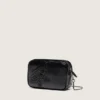 Star Bag Mini από μαύρο δέρμα με αστέρι από κρύσταλλα Swarovski