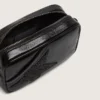 Star Bag Mini από μαύρο δέρμα με αστέρι από κρύσταλλα Swarovski
