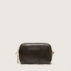 Star Bag «Mini» από παλαιωμένο σκούρο καφέ δέρμα με αστέρι σε τόνους του ίδιου χρώματος