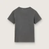 Τ-shirt με φθαρμένη εμφάνιση και στενή γραμμή σε ανθρακί χρώμα
