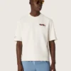 Unisex λευκό βαμβακερό Pουκάμισο Resort με τύπωμα και λογότυπο