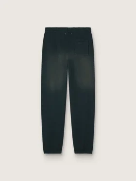 Unisex μαύρα παντελόνια τζόγκινγκ με πλυμένη εμφάνιση