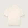 Unisex βαμβακερό T-shirt «Star» σε vintage λευκό χρώμα με μαύρη εκτύπωση στην πλάτη