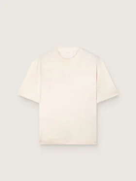 Unisex βαμβακερό T-shirt «Star» σε vintage λευκό χρώμα με μαύρη εκτύπωση στην πλάτη