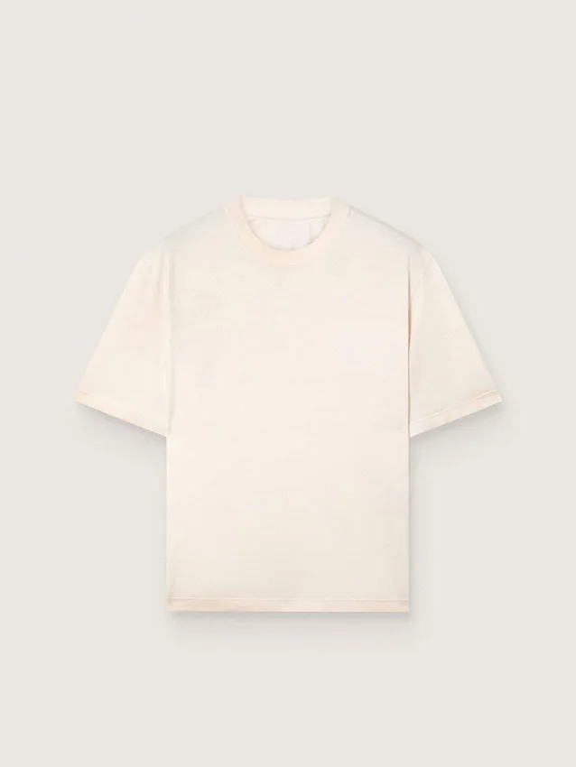 Unisex βαμβακερό T-shirt «Star» σε vintage λευκό χρώμα με μαύρη εκτύπωση στην πλάτη