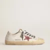 V-Star με ροζ αστέρι με γκλίτερ και μεταλλική δερμάτινη ετικέτα στη φτέρνα