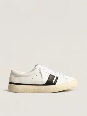 Yatay Model 1B: βιώσιμες Sneakers με λευκό άνω μέρος βιολογικής προέλευσης και μαύρο Y